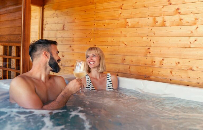 hot tub valentine date night