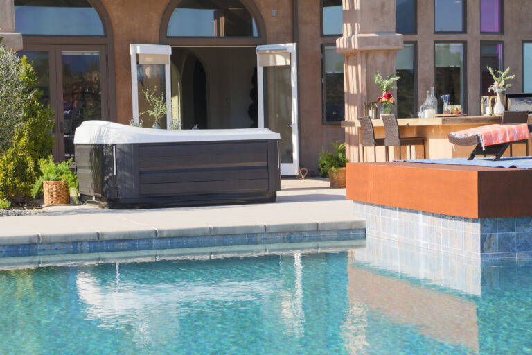 jacuzzi outdoor installation pool - hydrotherapy