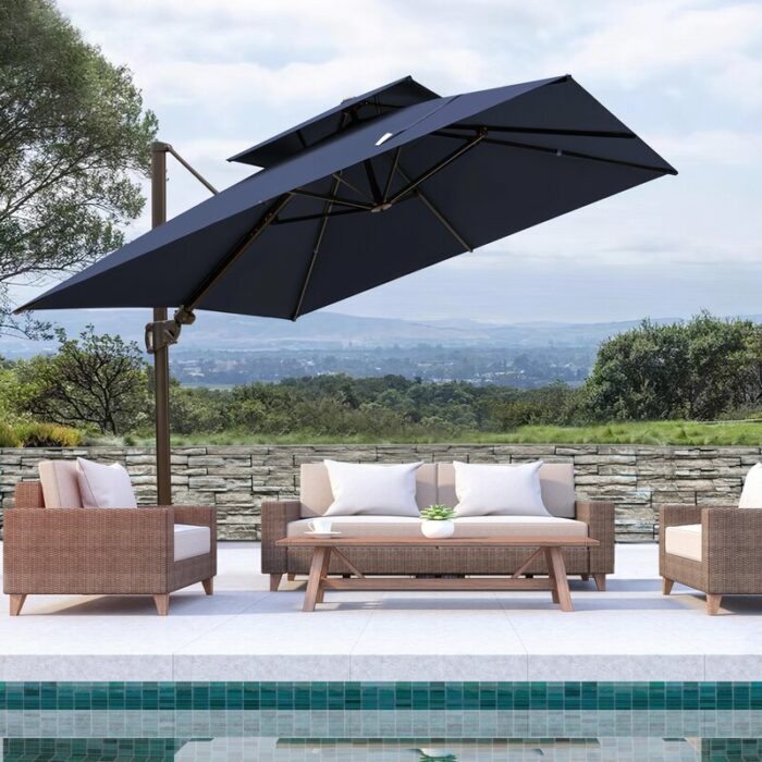 Chapdelaine1202727SquareCantileverUmbrella - Swim World Chelan