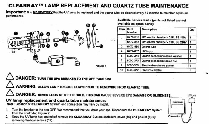 hot tub parts sundance spas jacuzzi clearray bulb p n 6472 841 - Swim World Chelan