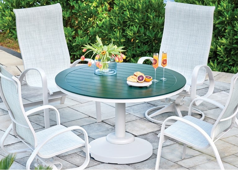 Marine Grade Polymer Top Tables - Swim World Chelan