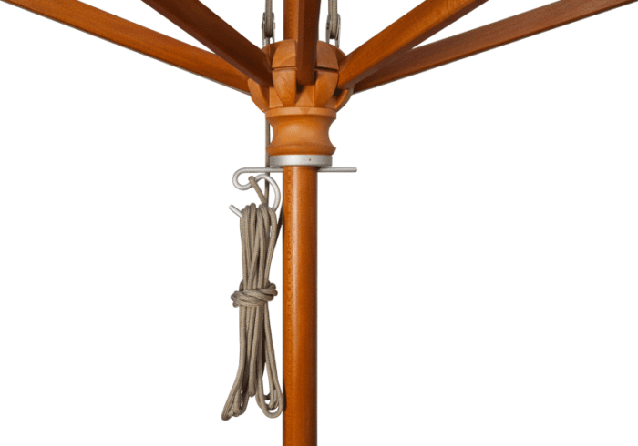 9’ Octagon Quad Pulley Lift Market Umbrella - Image 2