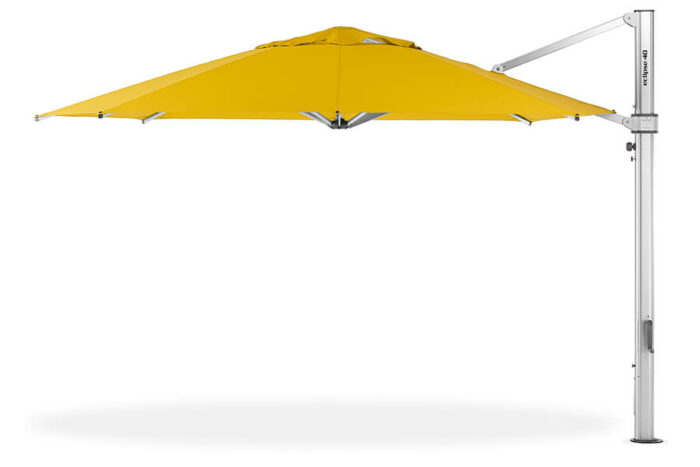 eclispe cantilever umbrella yellow - Swim World Chelan